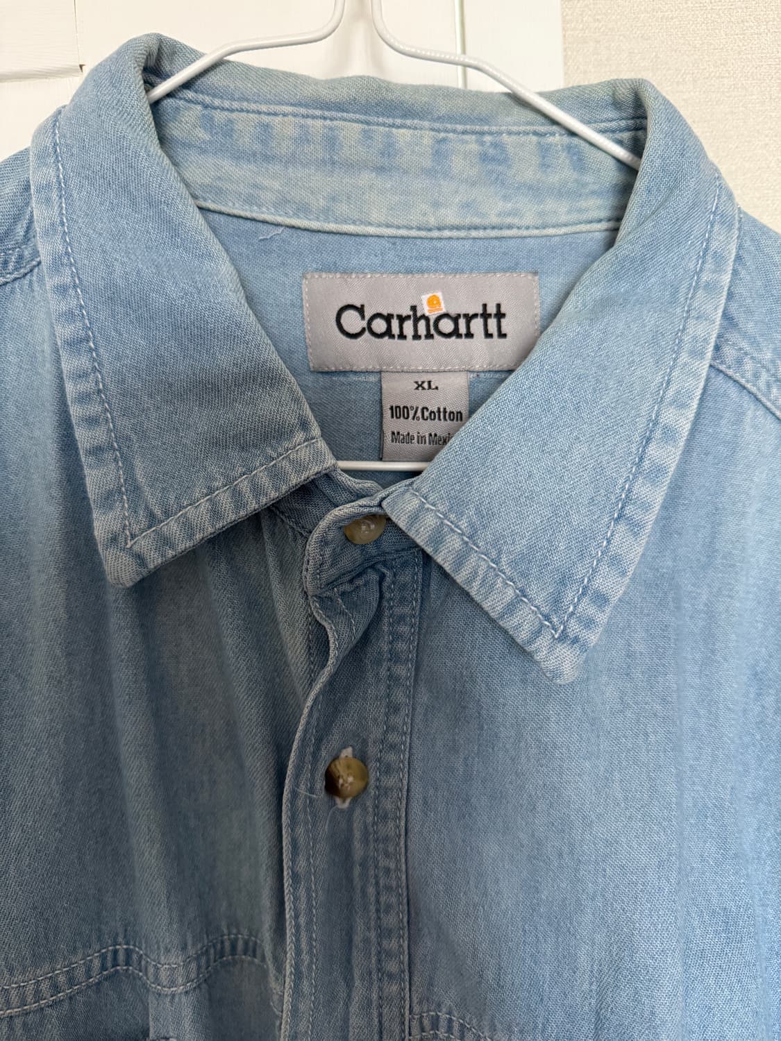 칼하트 데님 반팔 셔츠 상품이미지2