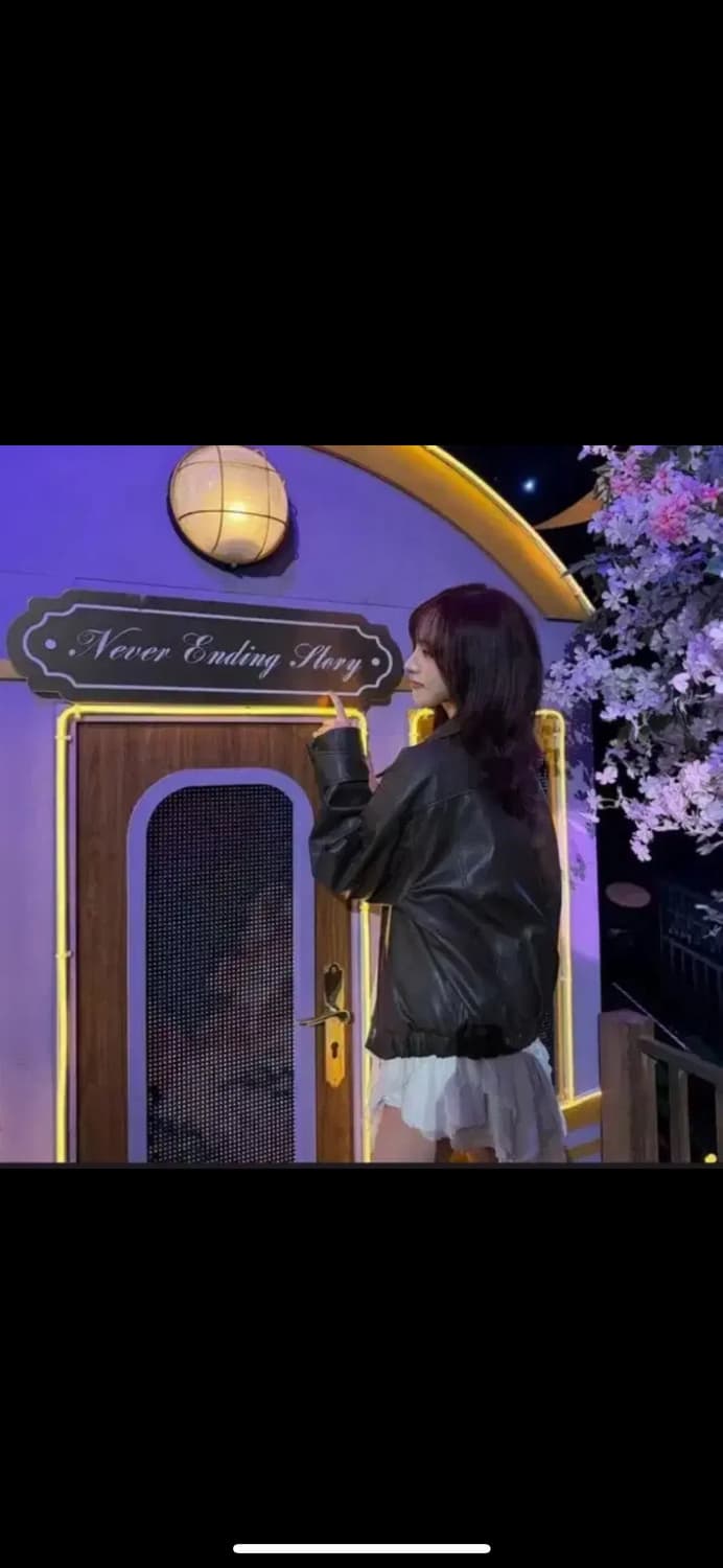 리즈 레더자켓 블랙 새상품 다이닛 레더봄버자켓  상품이미지2