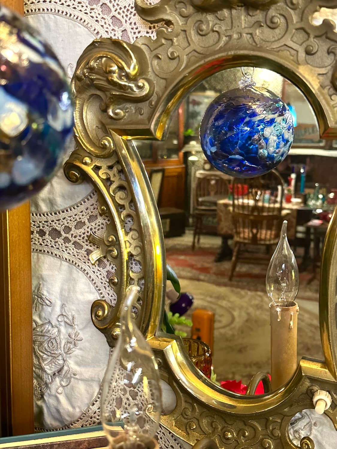 독일 빈티지 아트글라스 핸드블로운 크리스마스 트리 오너먼트 상품이미지7