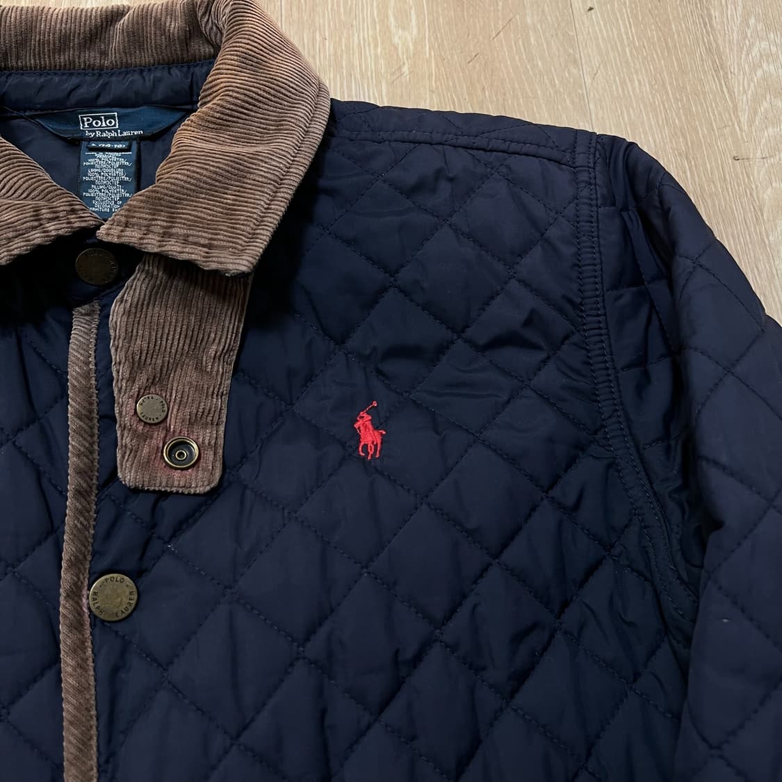 폴로 랄프로렌 보이즈 코듀로이 카라 퀼팅자켓 L 14-16  상품이미지3