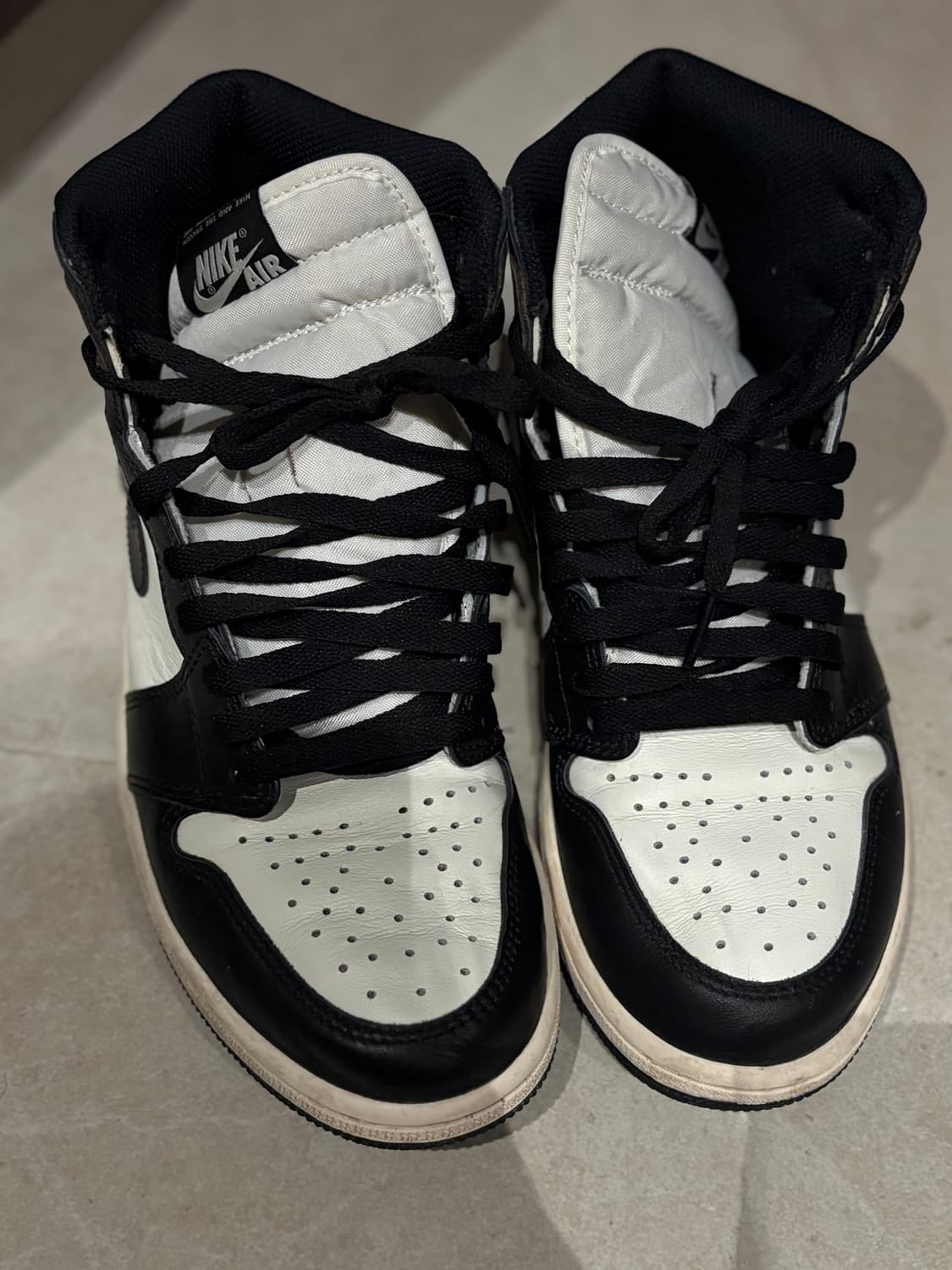 나이키 에어 조던 1 하이 블랙 모카 265 상품이미지5