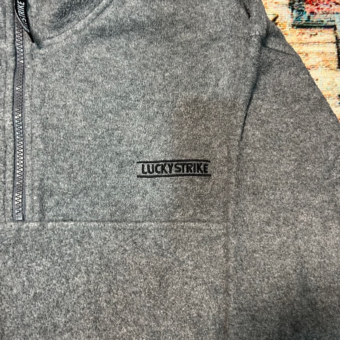 [XL] 90s 럭키스트라이크 플리스 하프집업 상품이미지2