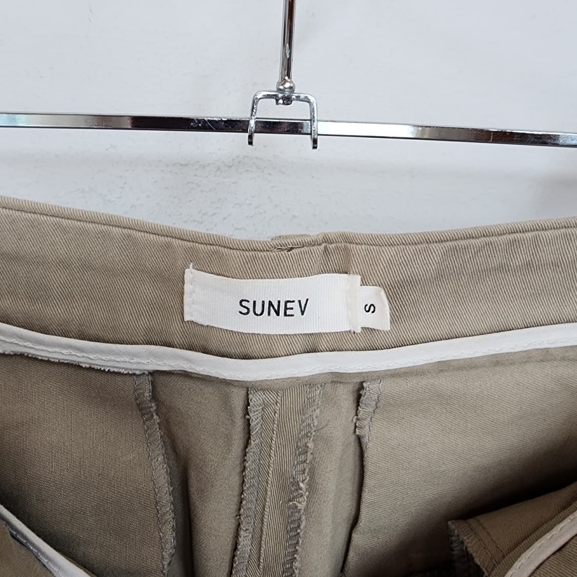 SUNEV 카고 롱 스커트 베이지 상품이미지5