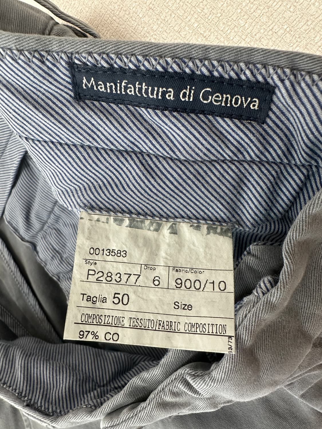 MANIFATTURA DI GENOVA / 치노팬츠 / 34 / 상태좋음 상품이미지8