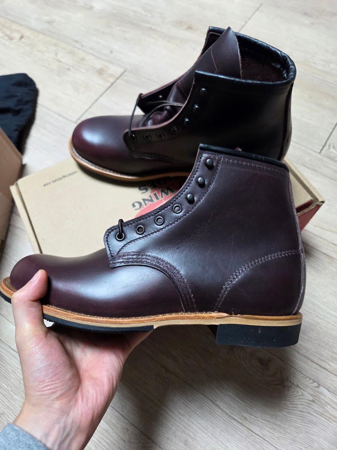 레드윙 벡맨 9419 블랙체리 2nd 7.5d 상품이미지2