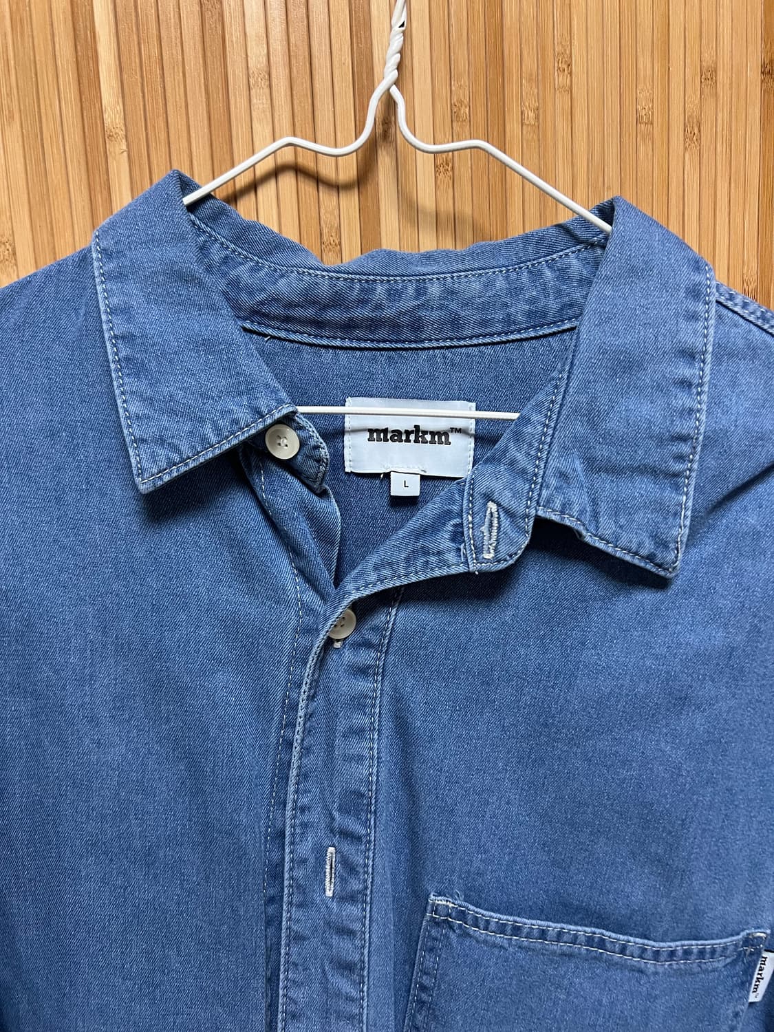 마크엠 데님셔츠 L 상품이미지2