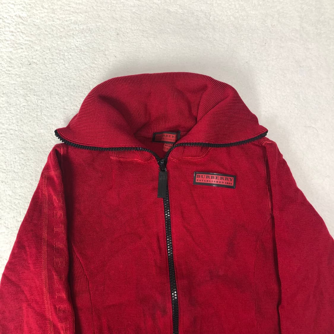 버버리 빈티지 워시드 니트집업 상품이미지2