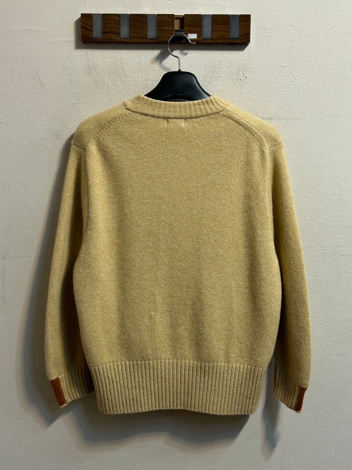 코텔로 울 알파카 배색 니트 스웨터 상품이미지5