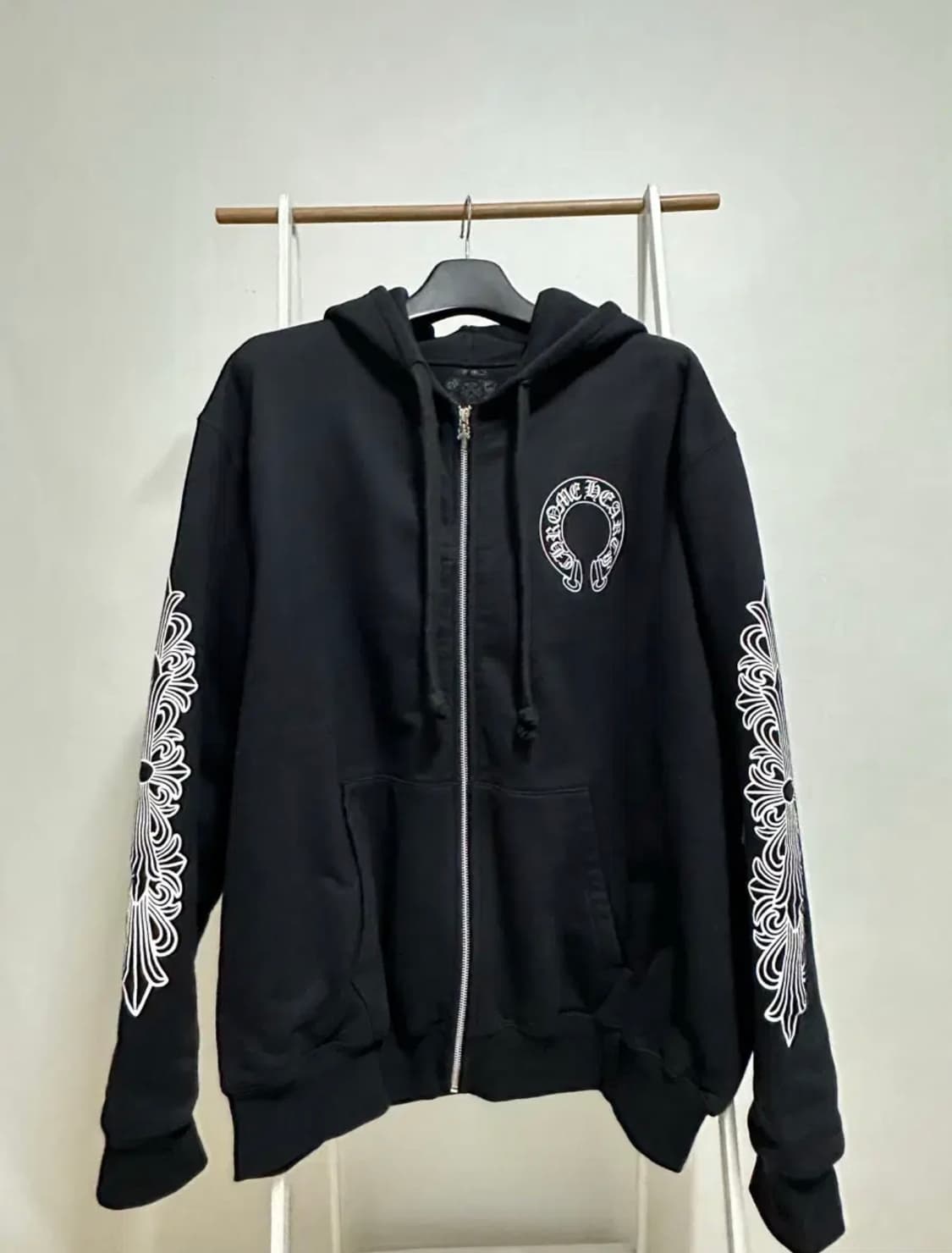 크롬하츠 헤비웨이트 플로랄 후드집업 XXL 상품이미지1