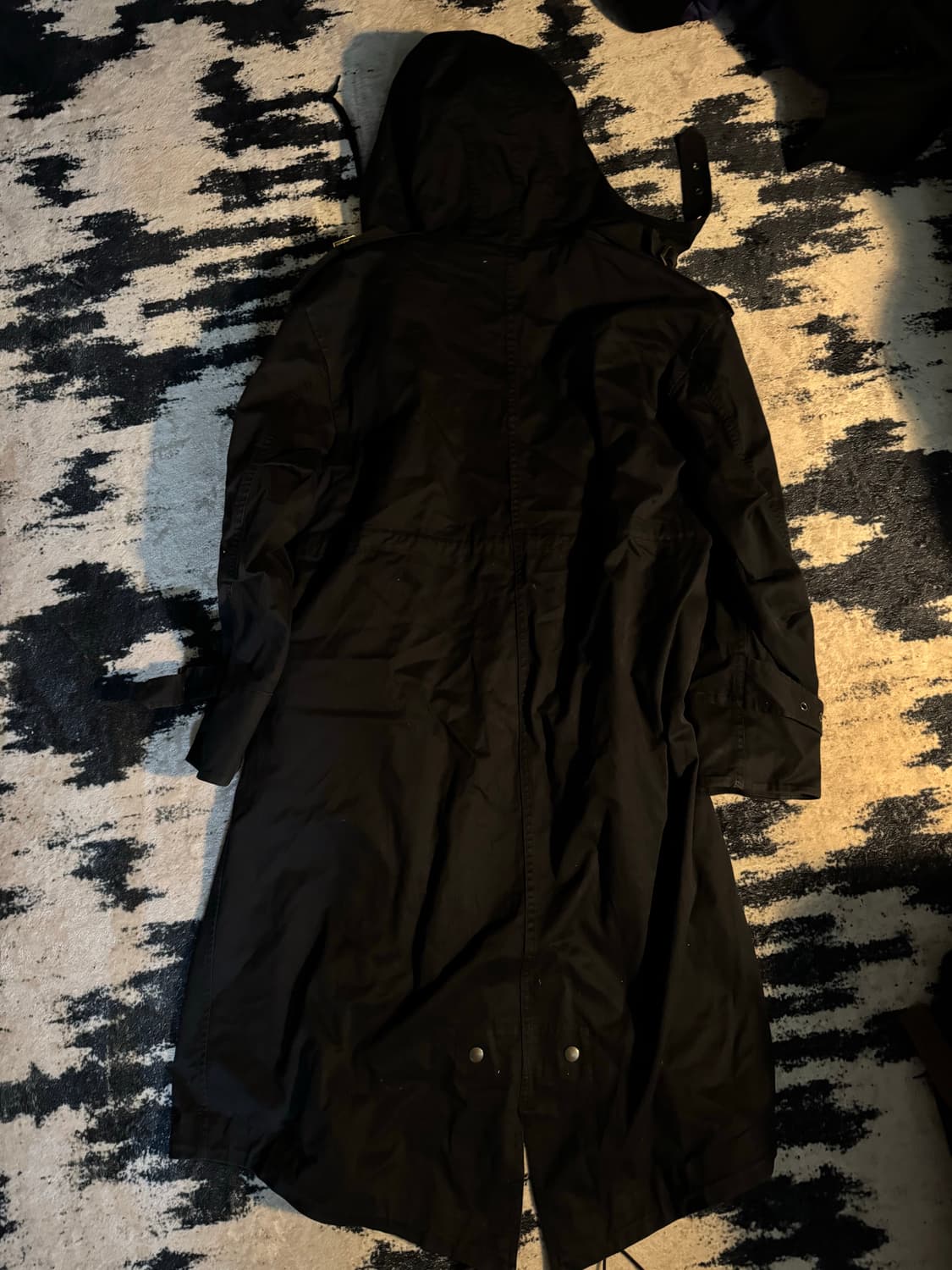 빈티지 버클 코튼 롱야상 롱코트 상품이미지6