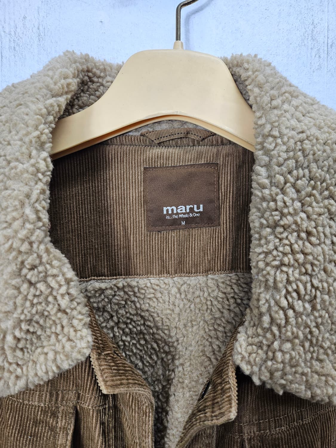 마루 코듀로이 뽀글이 자켓 95 M 상품이미지5