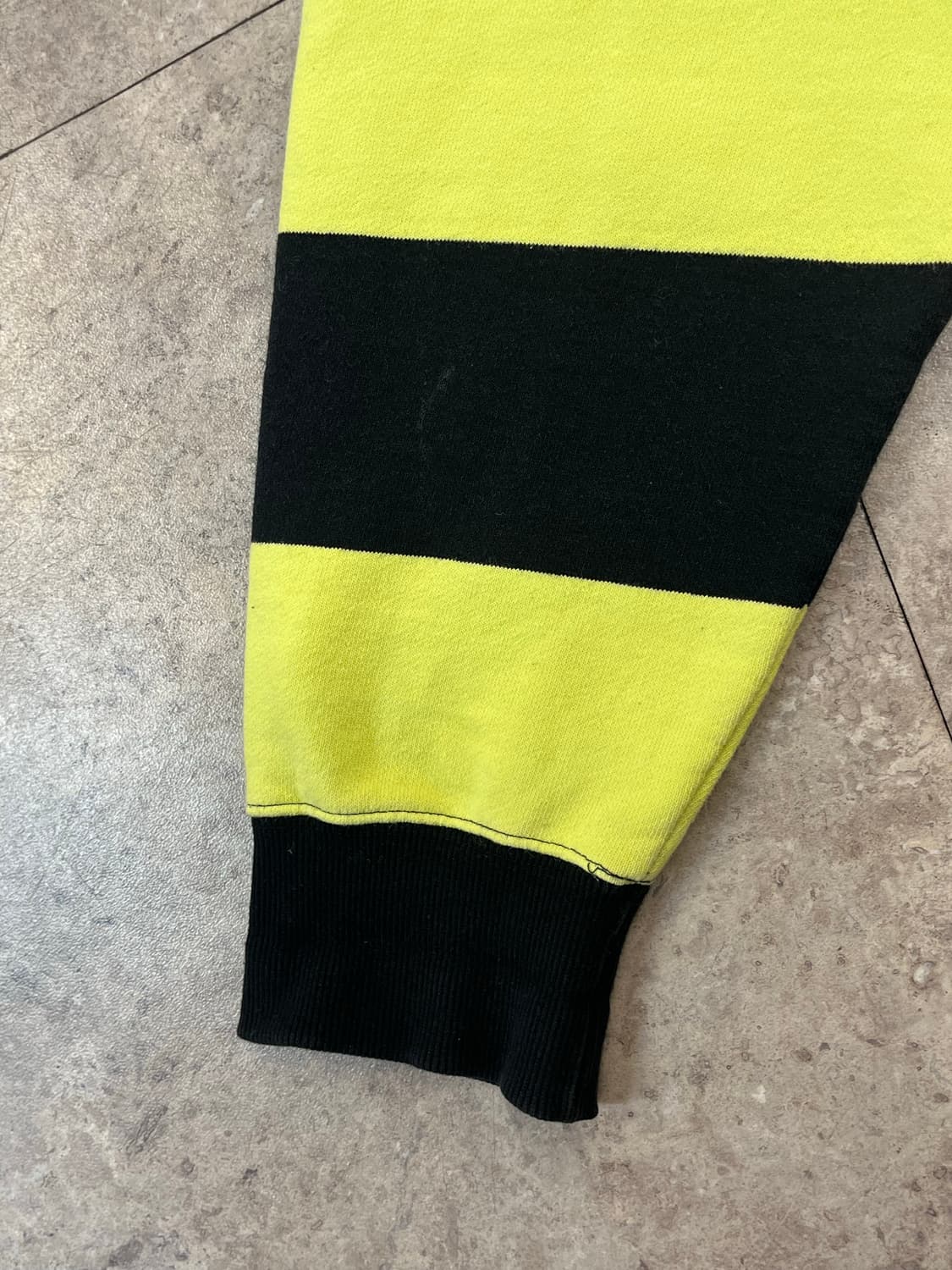 디스이즈네버뎃 스트라이프 맨투맨 옐로우 XL #csz2237 상품이미지6