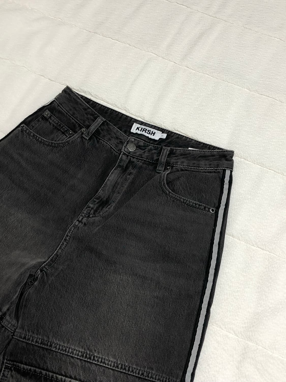 키르시 포켓 흑청 데님 팬츠 (1size) 상품이미지1