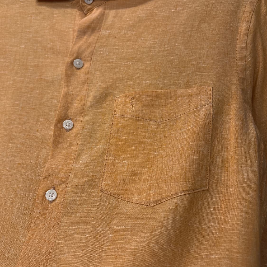 매킨토시 런던 와이드 스프레드 카라 나폴리탄 린넨 셔츠 N1086 상품이미지6