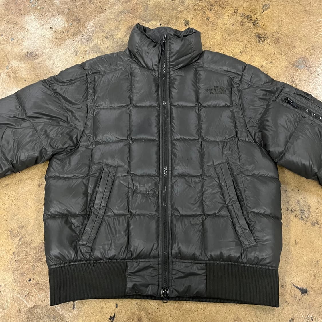 [정품/M] 노스페이스 블랙 다이아몬드 퀼팅 패딩 점퍼 b14 상품이미지3