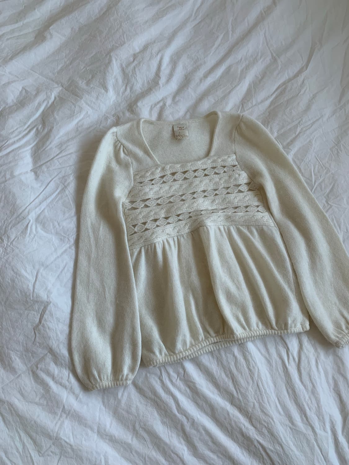 화이트 앙고라 니트 상품이미지2