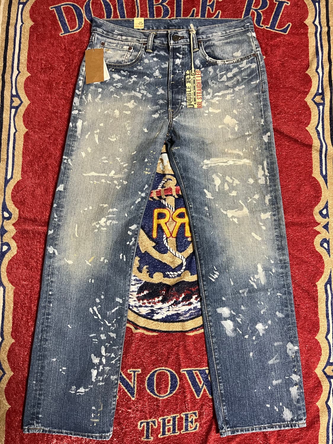 RRL 스트레이트핏 페니모어 디스트레스트 진 더블알엘 데님 상품이미지2