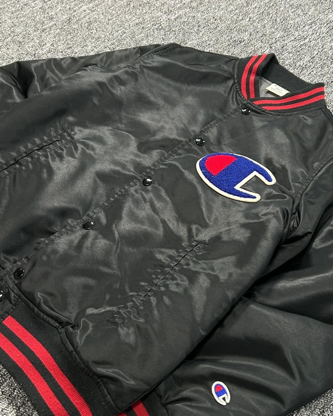 챔피온 빅로고 성조기 바시티 스타디움 자켓  상품이미지3