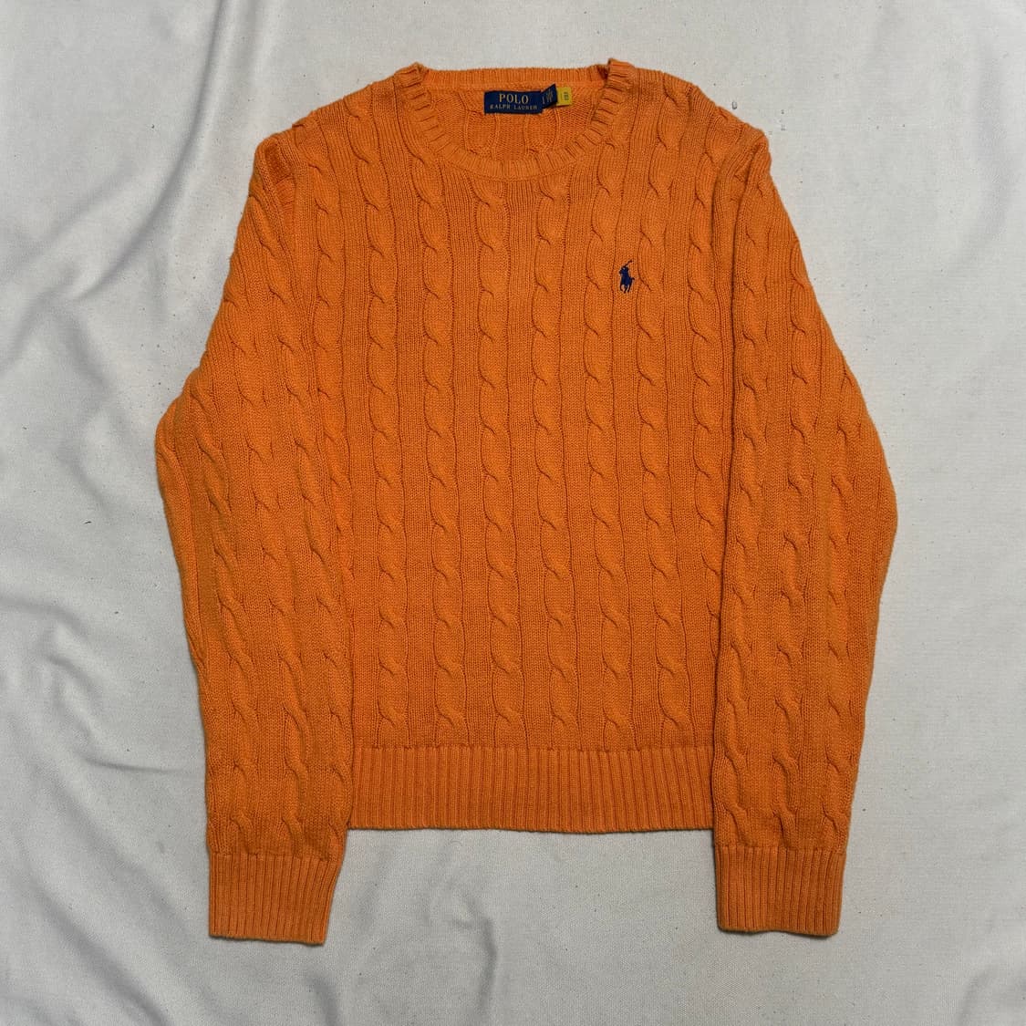 L 폴로랄프로렌 오렌지 케이블 니트 상품이미지2