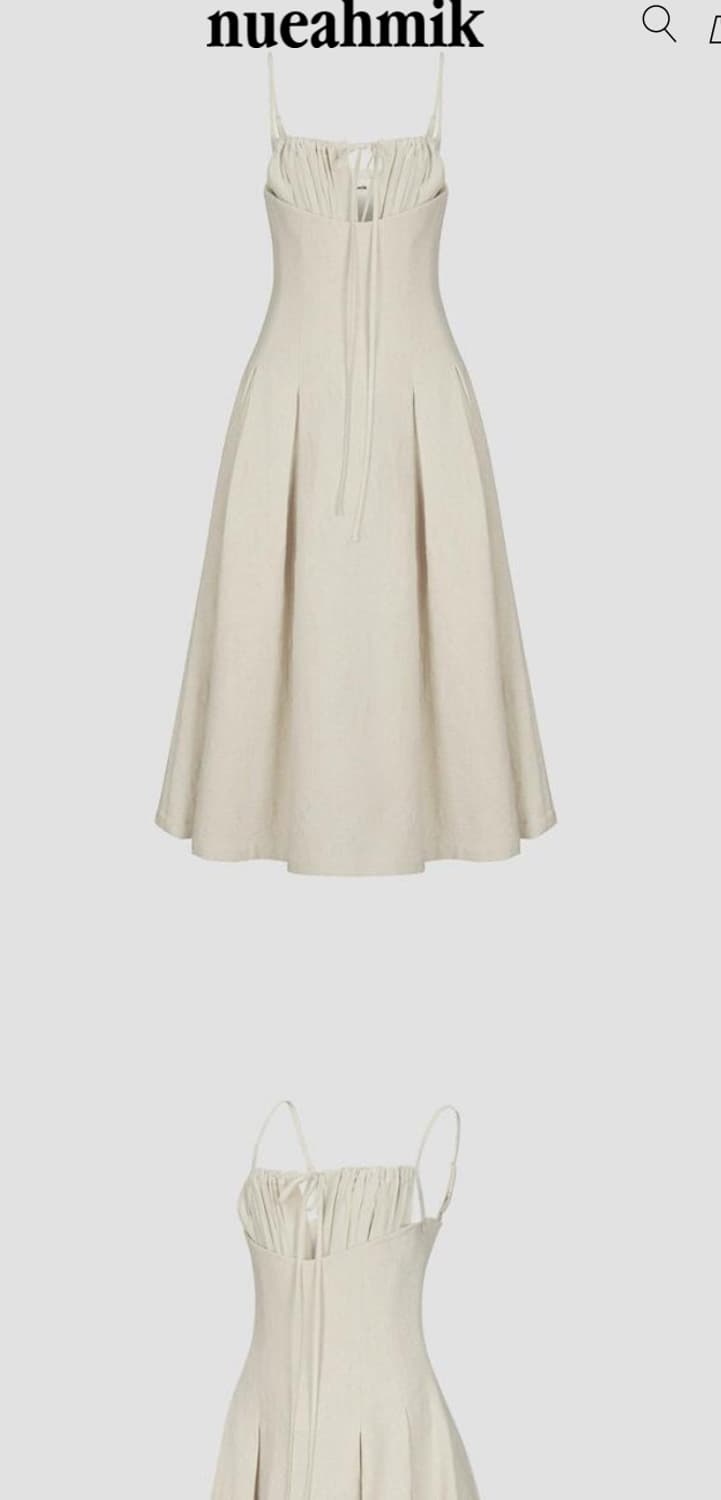 누아믹 원피스 [티파니 착용] Levé Dress Ivory 상품이미지4