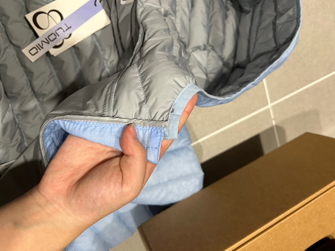 뚜오미오 경량패딩 스카이블루 상품이미지5