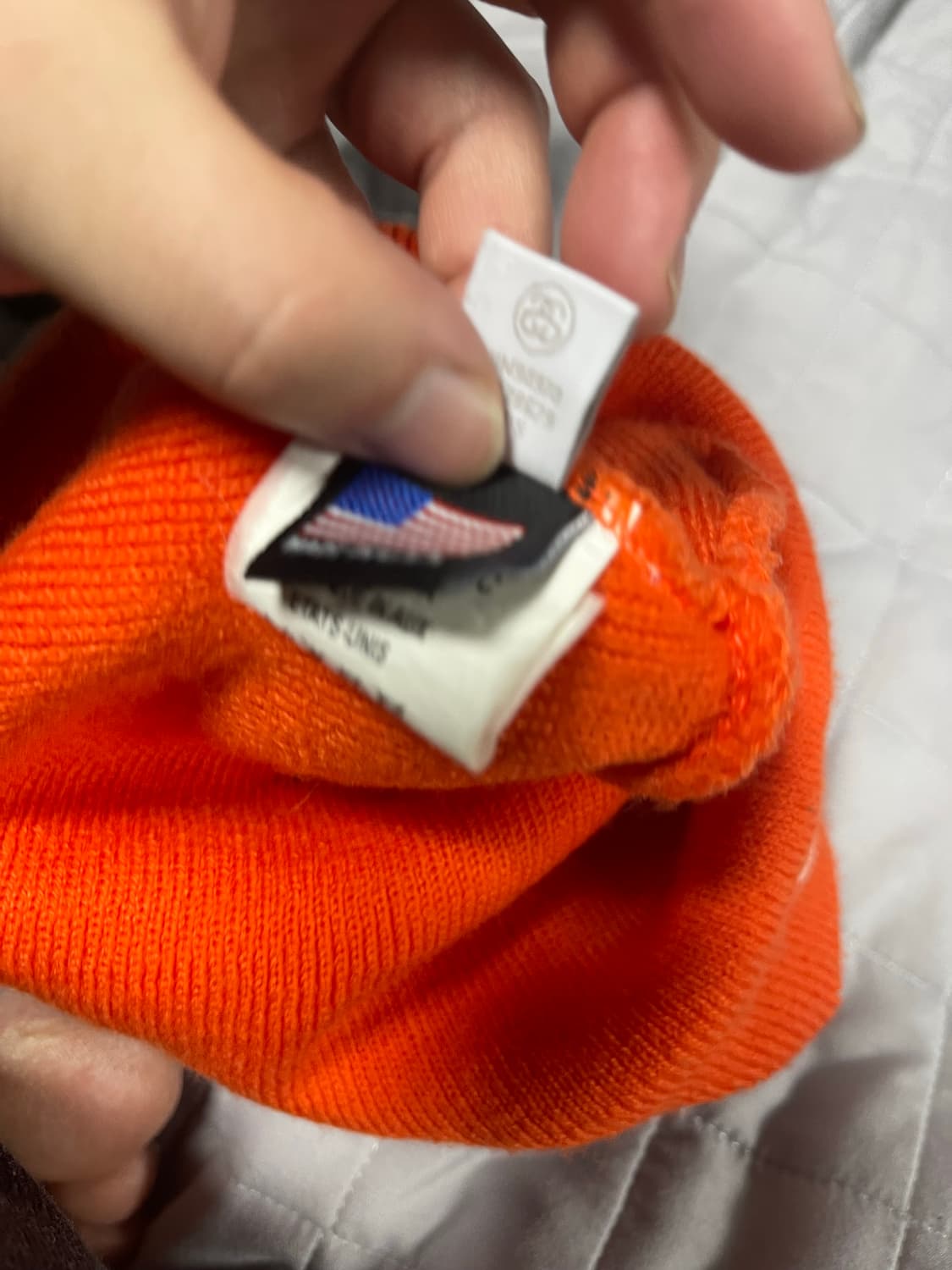 스투시 형광 오렌지 비니 상품이미지3