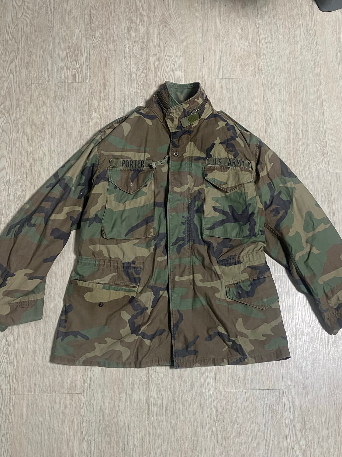 80s us army m65 필드자켓 카모플라쥬 상품이미지2