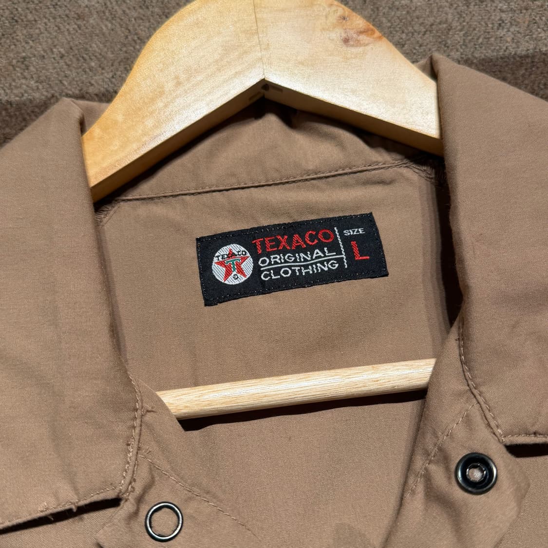 USA TEXACO 텍사스 웨스턴 반팔 셔츠 L 상품이미지3