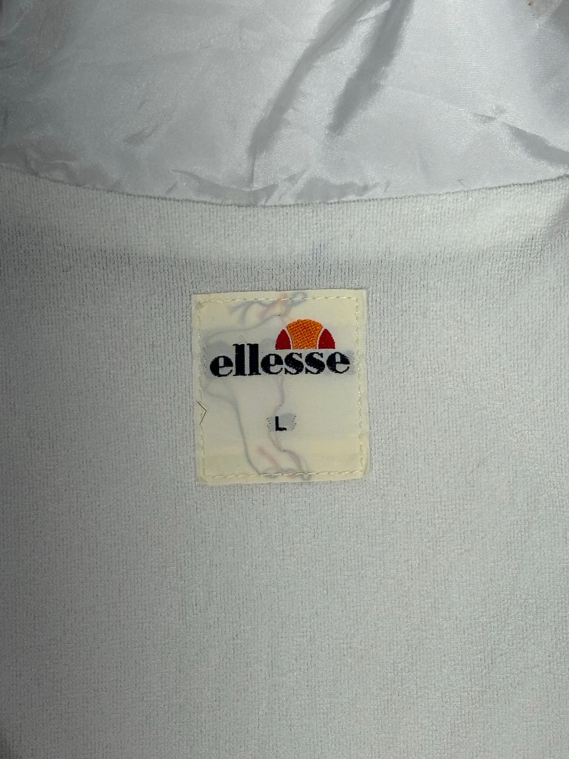 엘레쎄 올드스쿨 화이트 오버핏 바람막이 자켓 L 상품이미지7