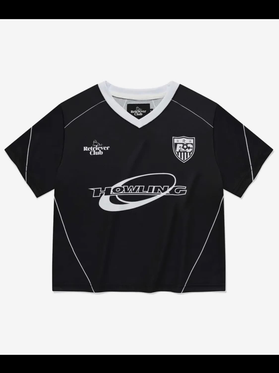 HOWLING SOCCER CROP JERSEY BLACK 상품이미지1