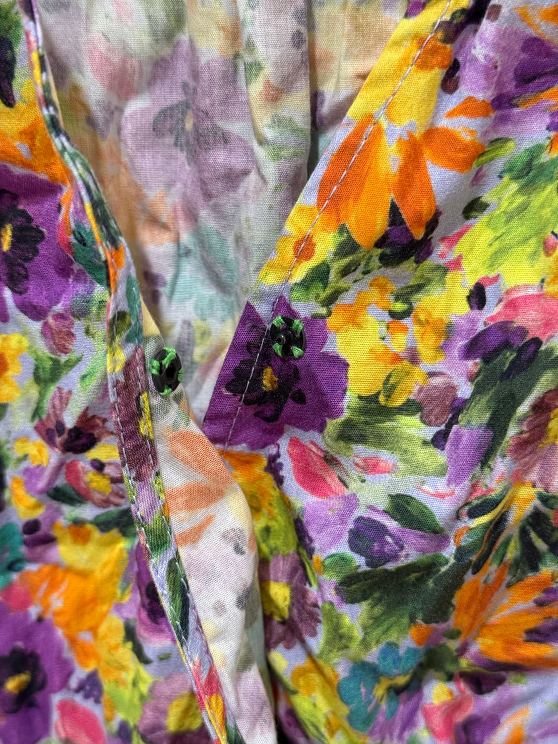 (1회착용) 자라 플로럴 퍼프 소매 셔링 미니 원피스 XS 상품이미지6