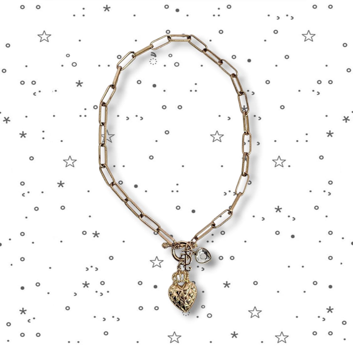 Juicy Couture 왕관 하트 체인 목걸이 상품이미지1