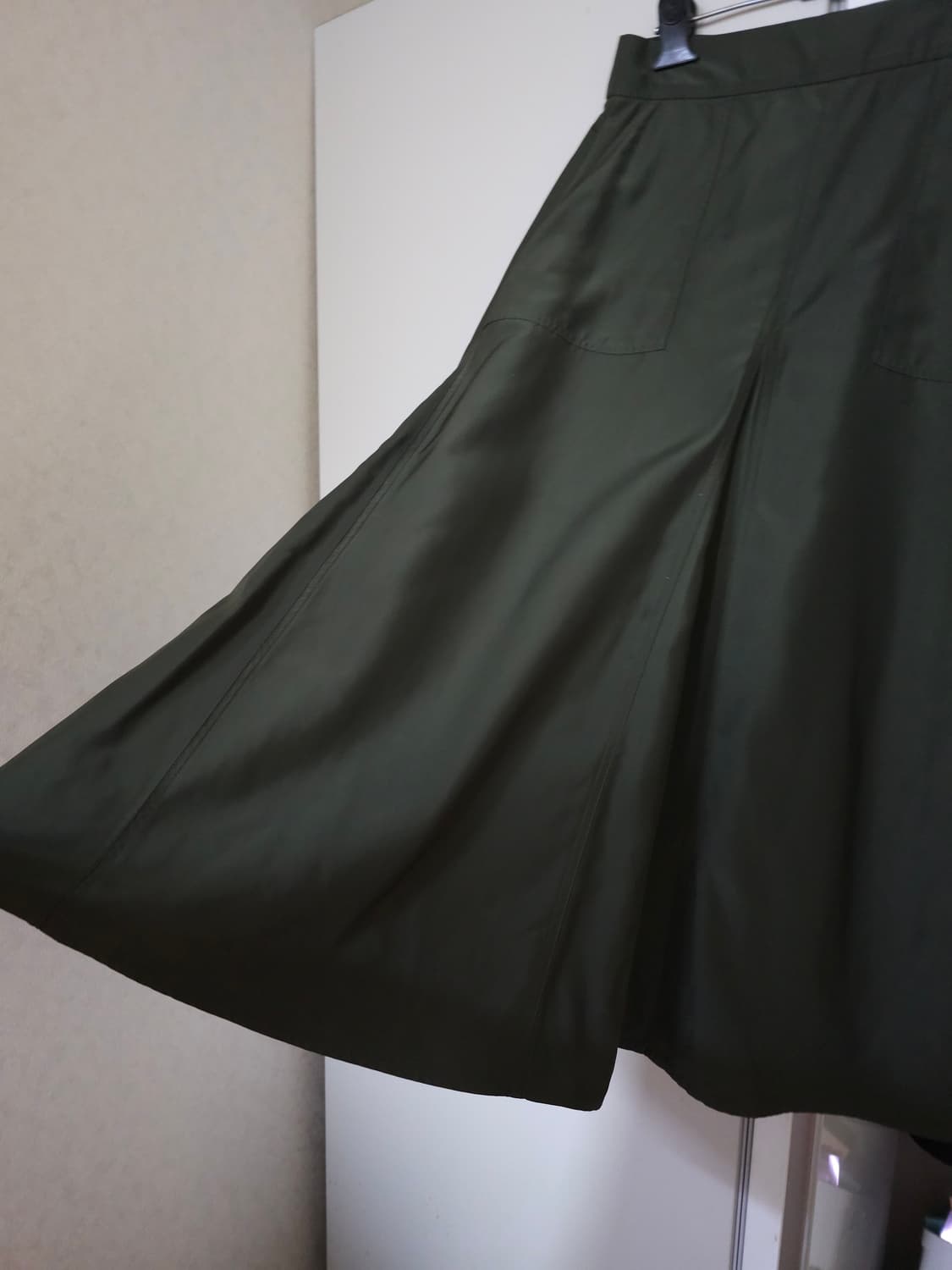 it MICHAA 카키 롱 스커트 상품이미지3