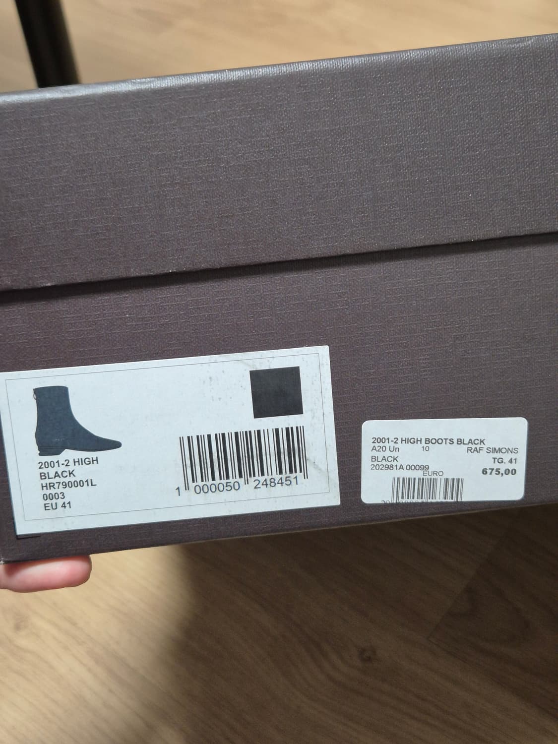 (41)라프시몬스 (러너) 2001-2 블랙 부츠 상품이미지7