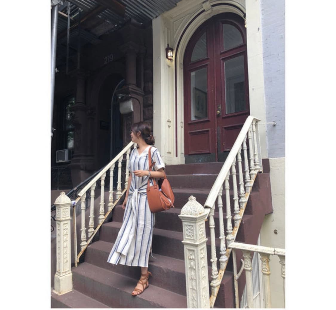 엘레강스초이 타이 린넨 원피스 상품이미지3