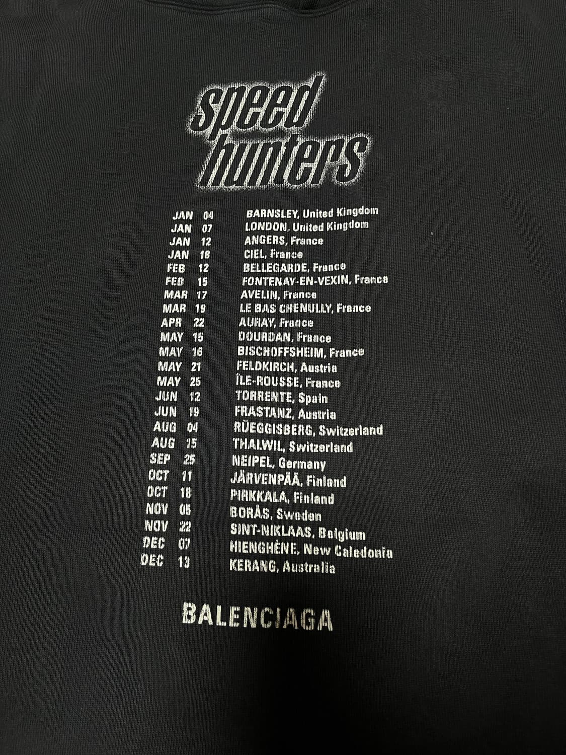 [S] 18FW 발렌시아가 스피드헌터 후드티 오버핏 상품이미지6