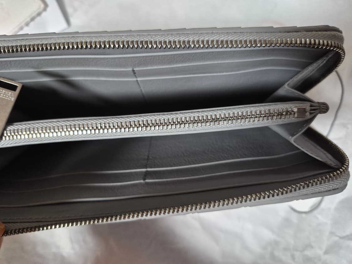 정품,새상품) 보테가 베네타 우븐 지퍼 장지갑 상품이미지4