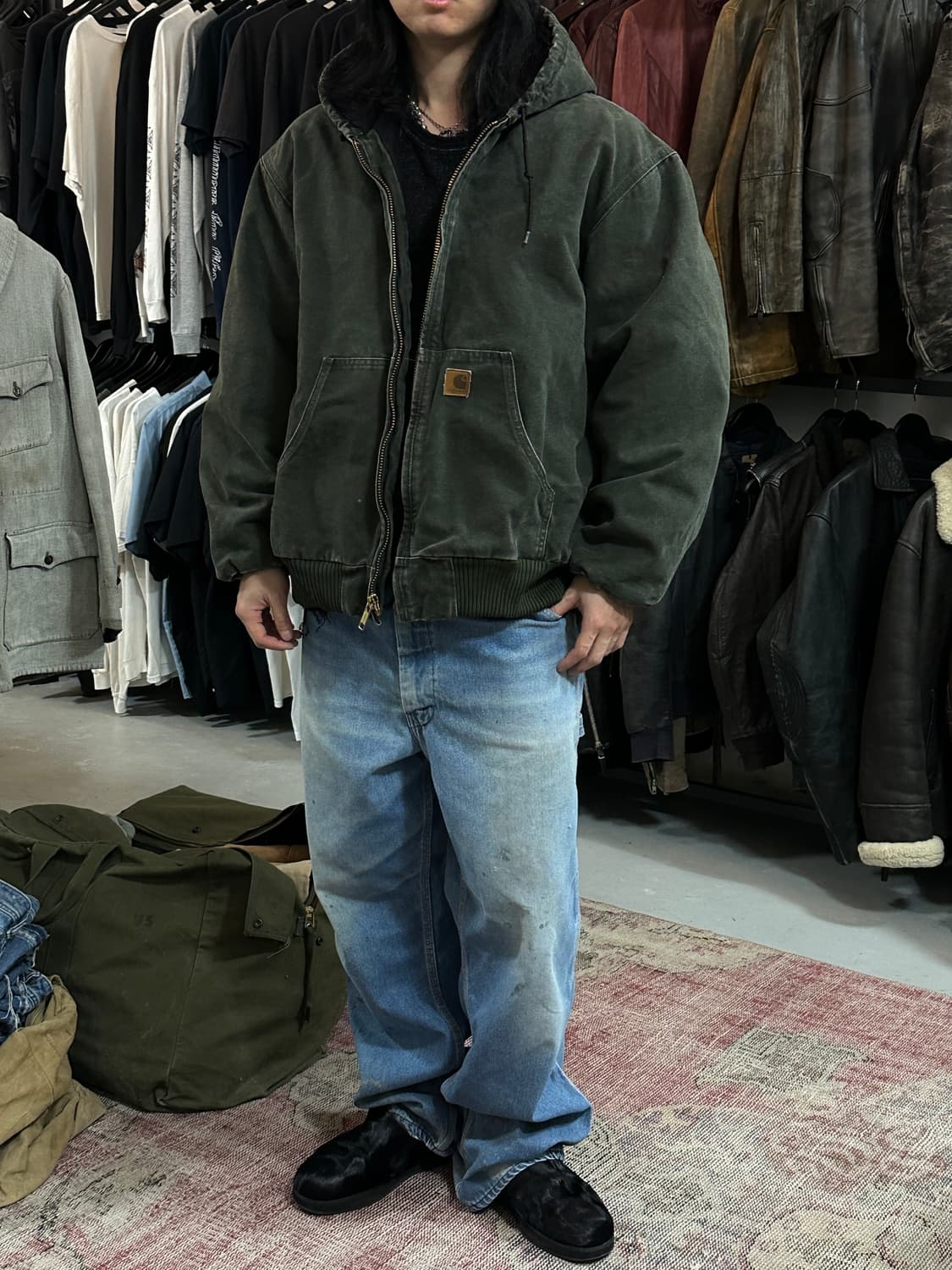 00's OG 칼하트 J130 액티브 자켓 칼하트 MOS 모스그린 상품이미지2