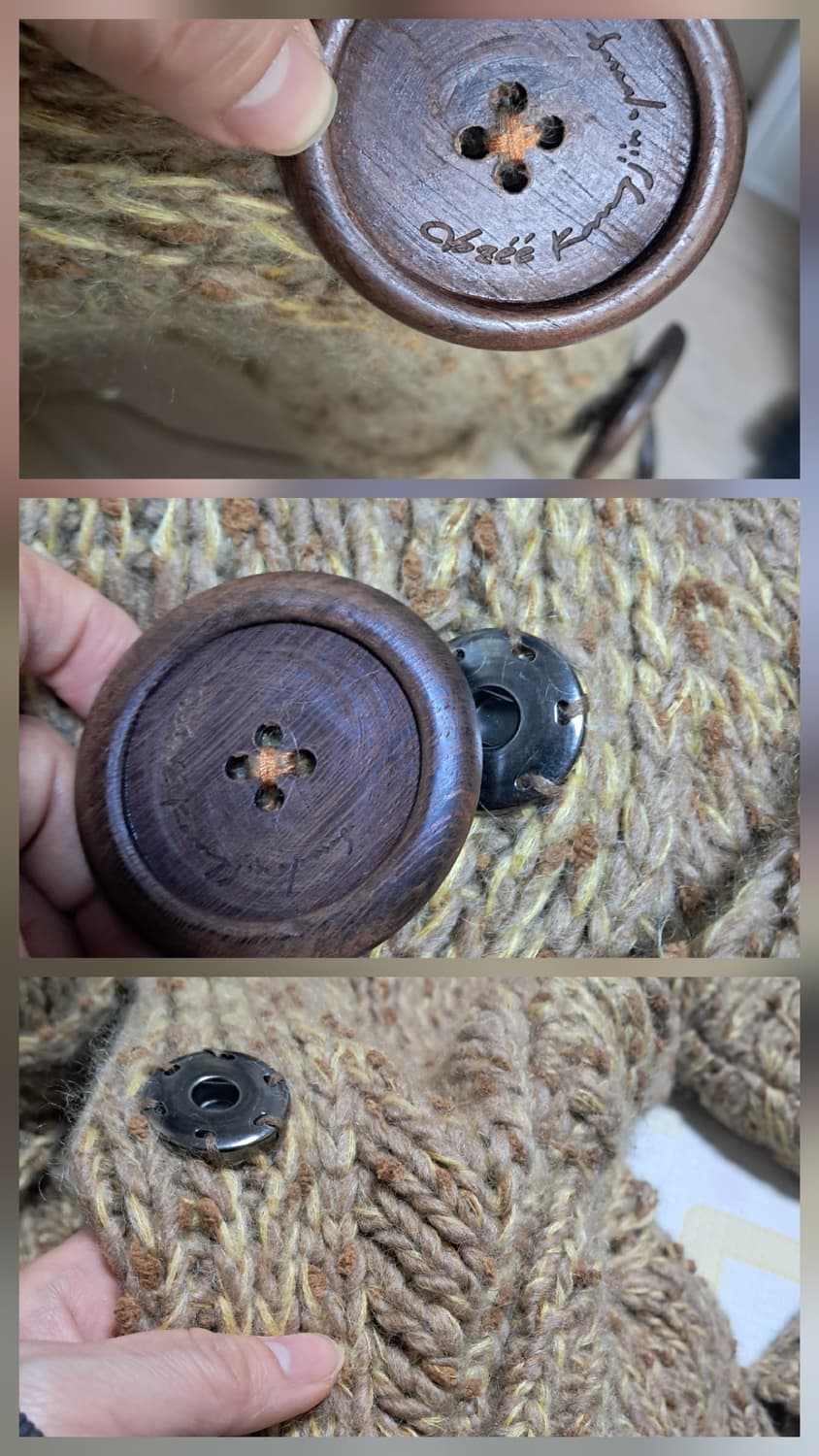 오브제 강지영 니트 가디건 코트 90사이즈(55~66) 상품이미지7