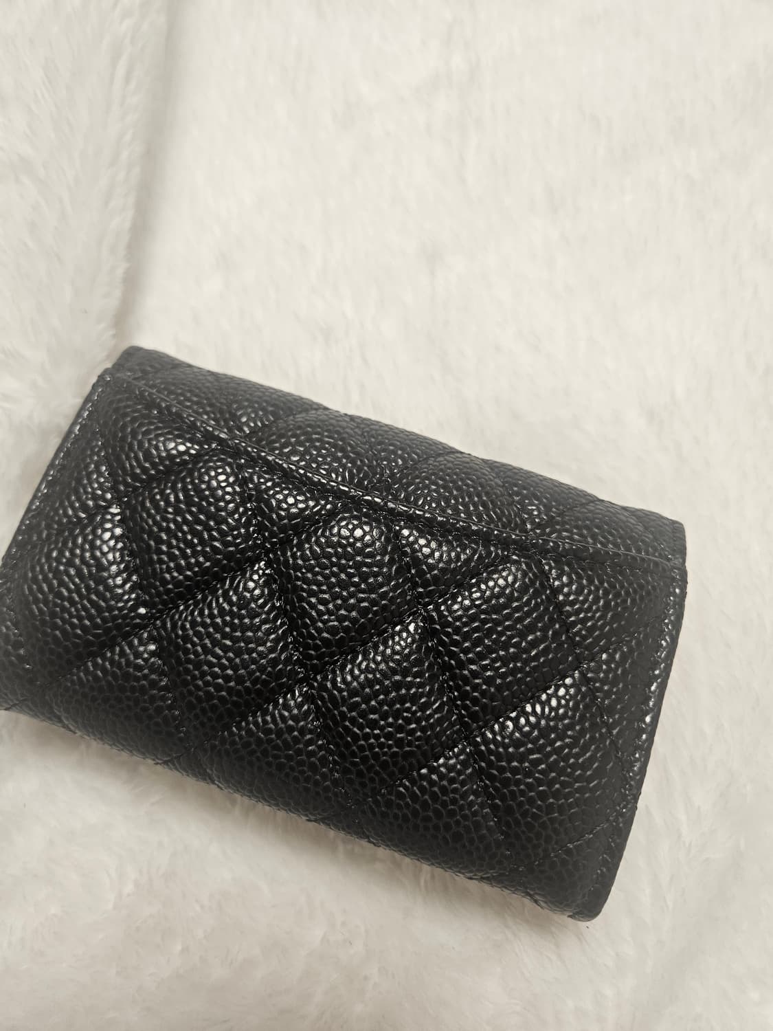 샤넬 캐비어 금장 카드지갑 블랙 상품이미지2