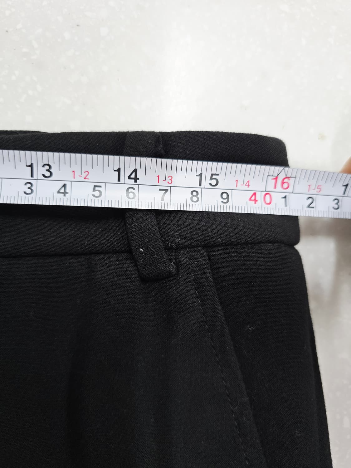 더아이잗 블랙 기본 슬랙스 정장바지 상품이미지8