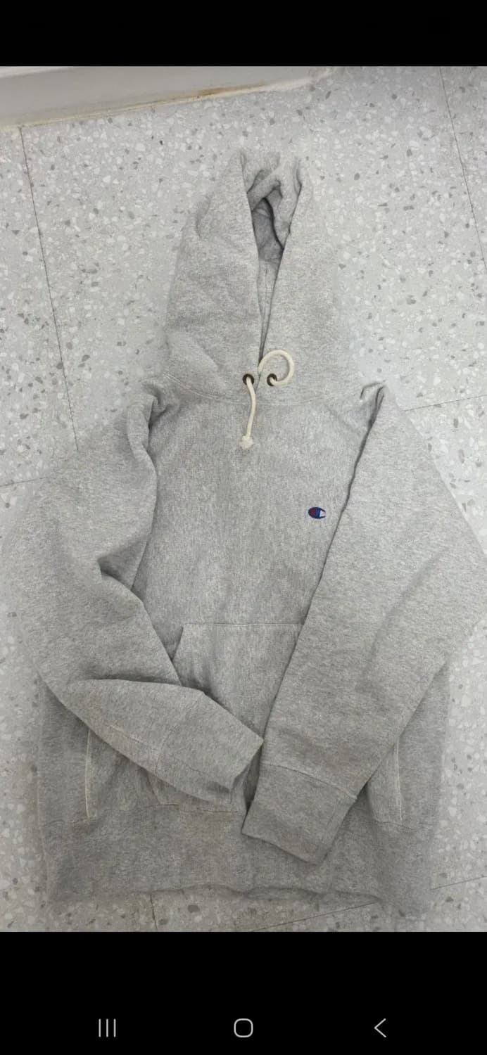 챔피온 리버스위브 블루택 후드티 상품이미지1