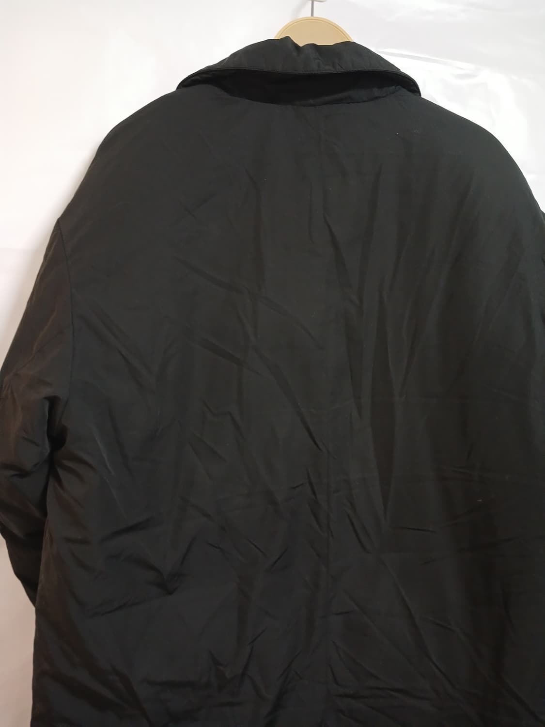 (새상품,L,100)테이트TATE 솔리드 오버핏 롱패딩 코트 블랙 상품이미지5