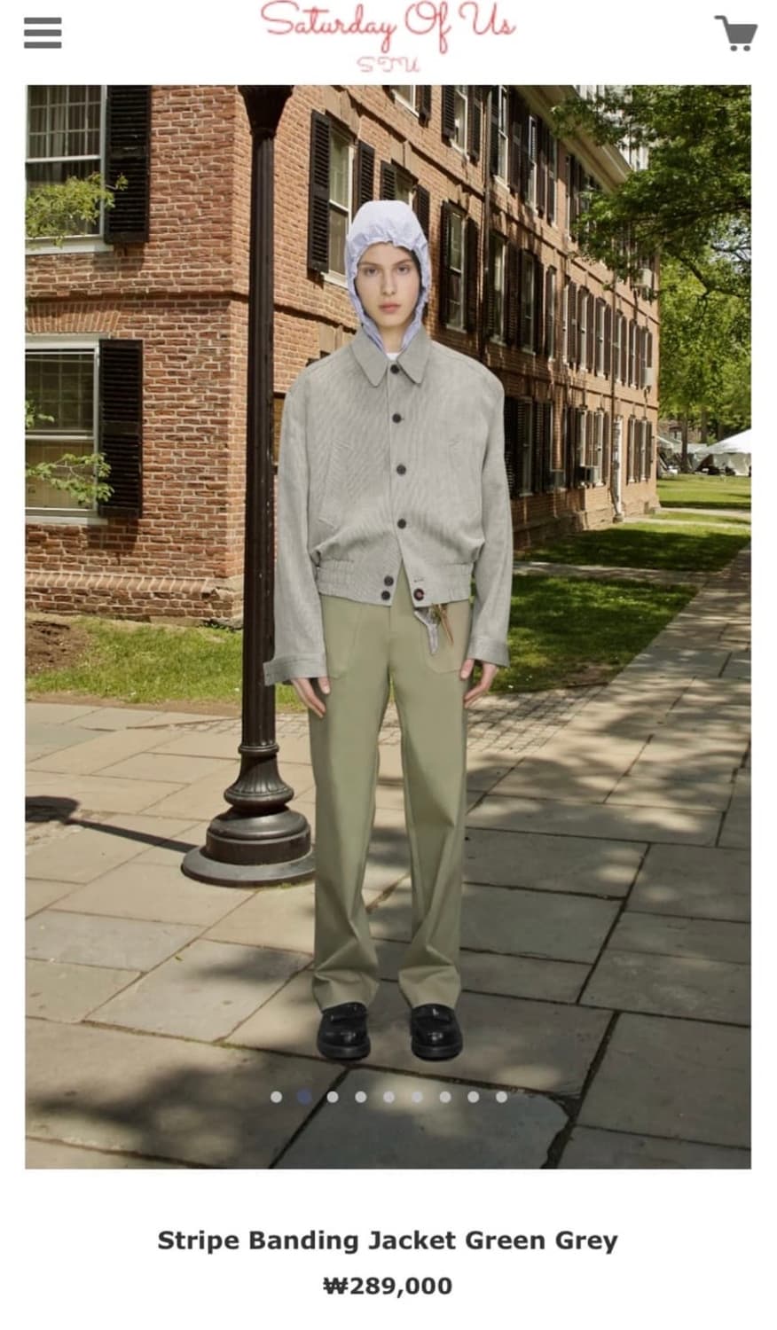 STU 스트라이프 밴딩 자켓 stripe banding jacket 상품이미지1