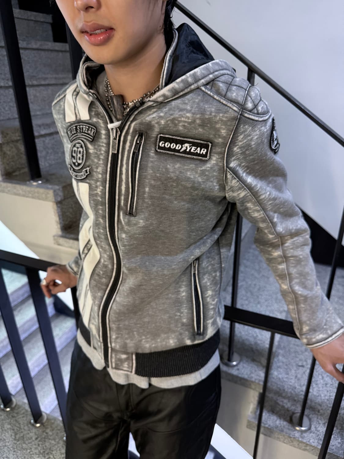 dyed washing patch jacket 상품이미지2