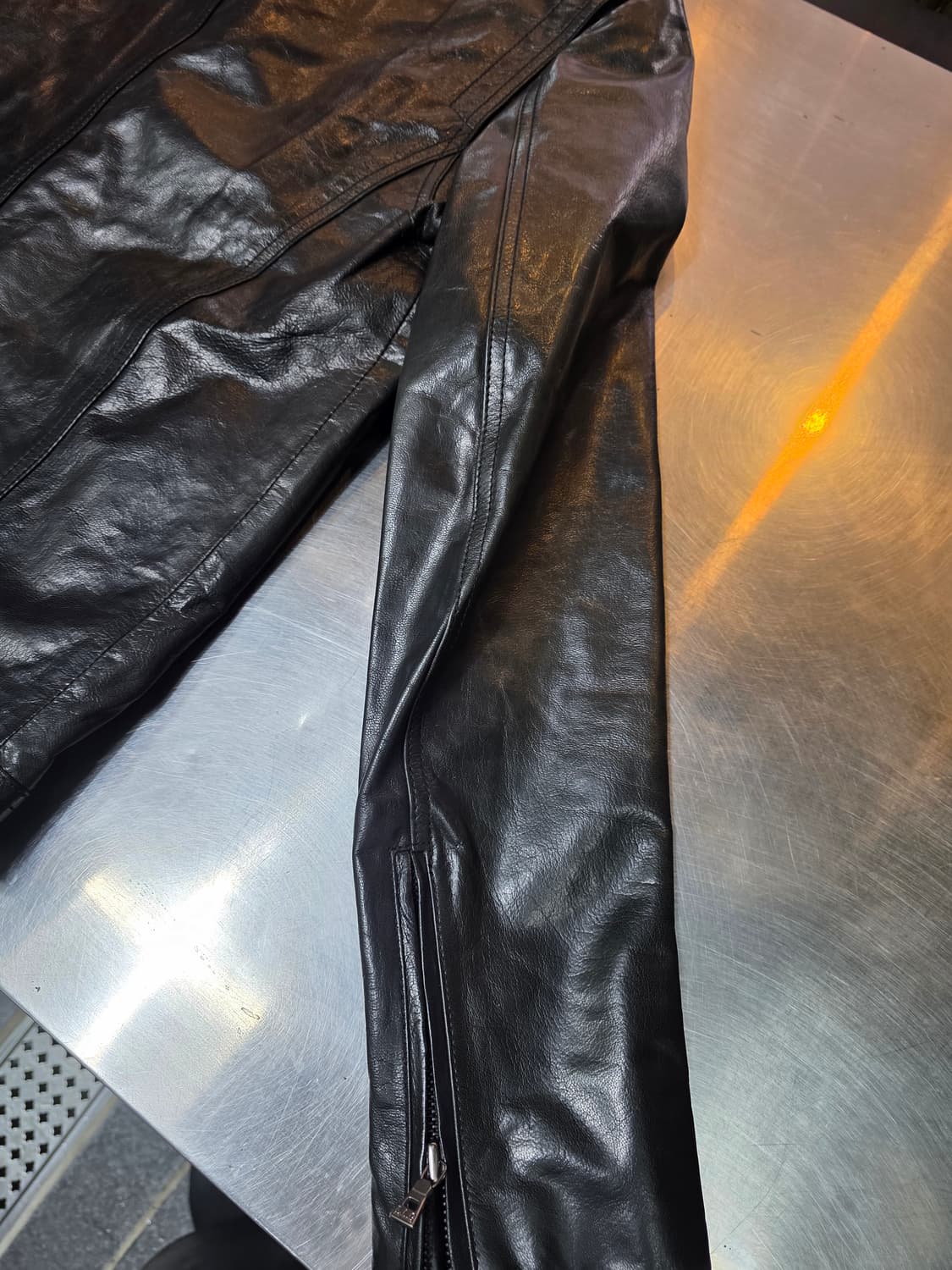 지오송지오 가죽더블 라이더자켓 L 상품이미지6