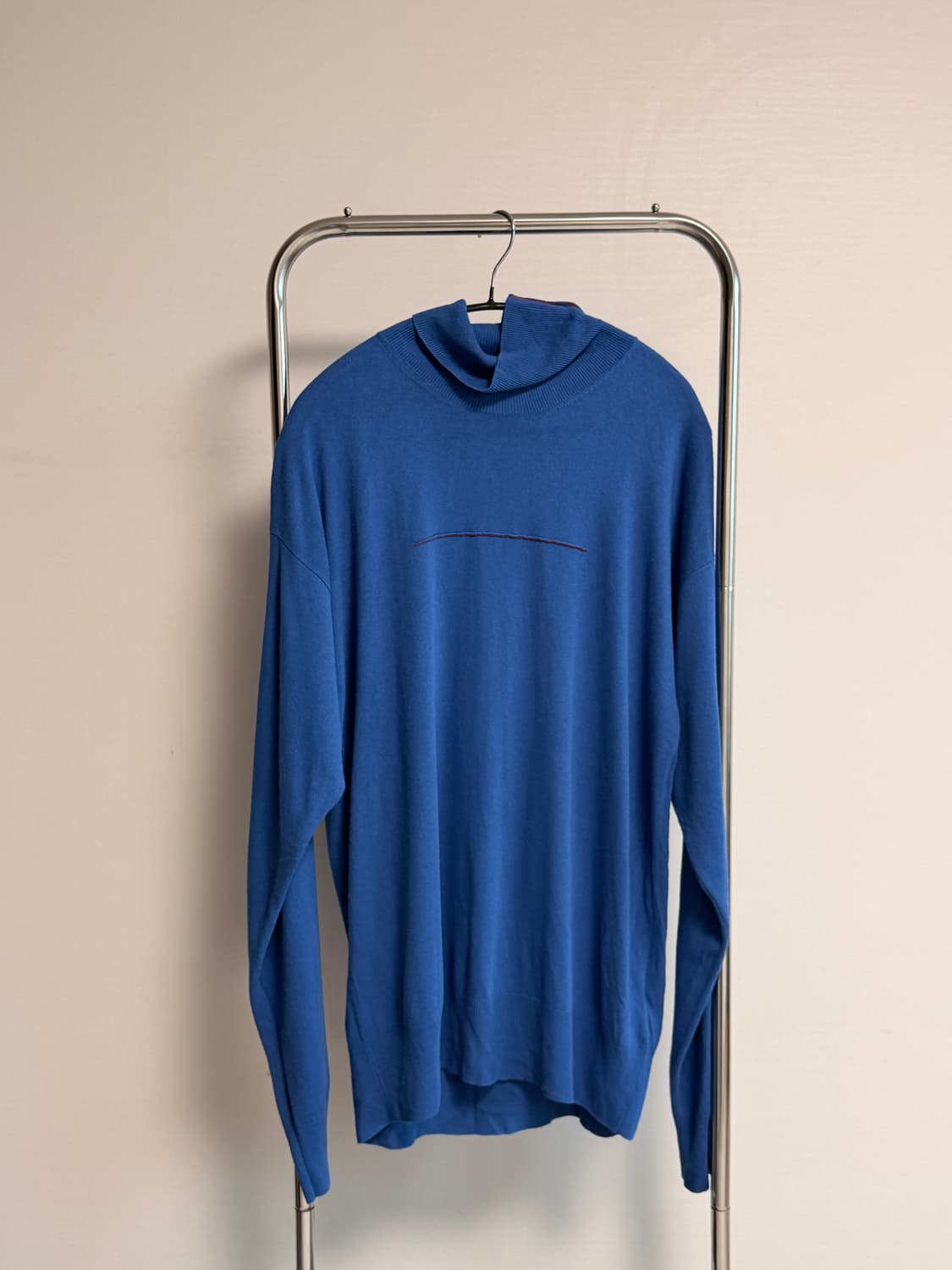 MM6 마르지엘라 울 터틀넥 니트 블루 상품이미지1