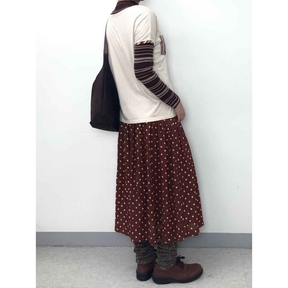 빈티지 도트 스커트 상품이미지3
