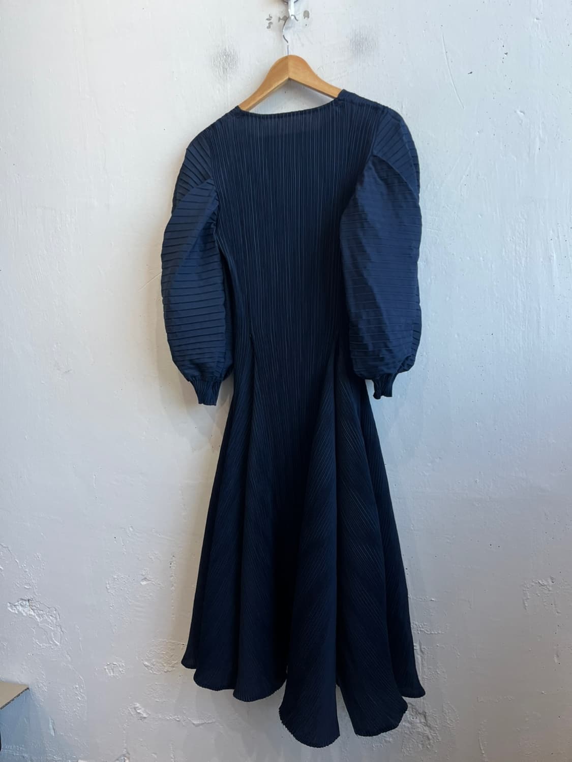 ebony JPN 플리츠 퍼프 원피스 드레스 상품이미지2