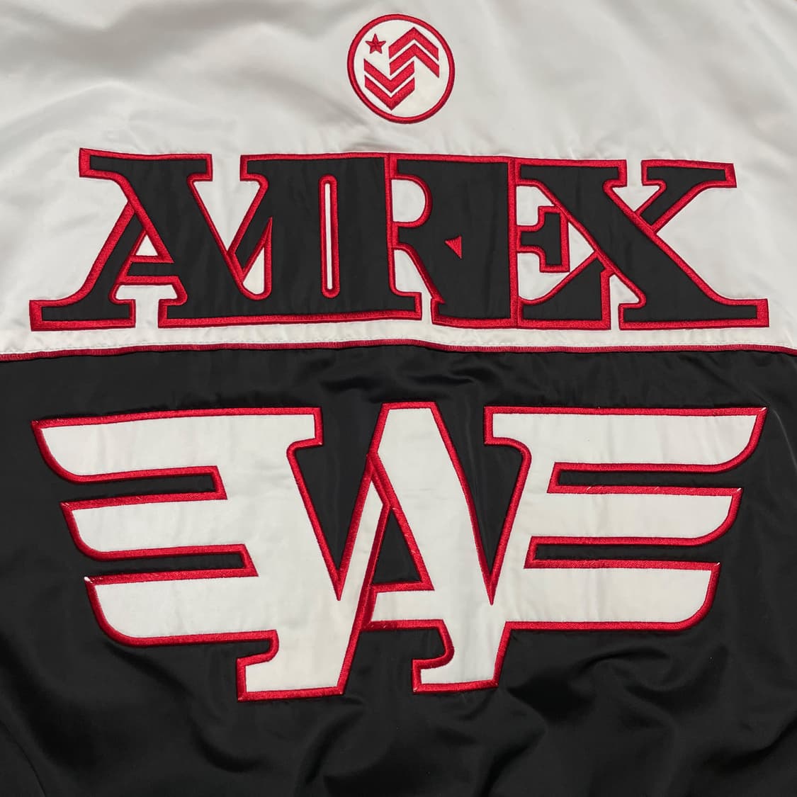 [2XL] 아비렉스 x SWAY 바시티 투톤 블루종 자켓 상품이미지3